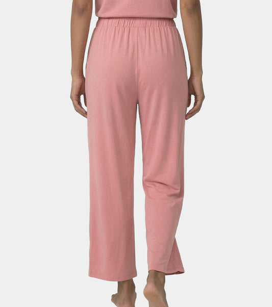 Enamor Mid Rise Regular Length Adjustable Drawstring Basic Home Lounge Pant for Women - Relaxed fit - E404 (Desert Sand)