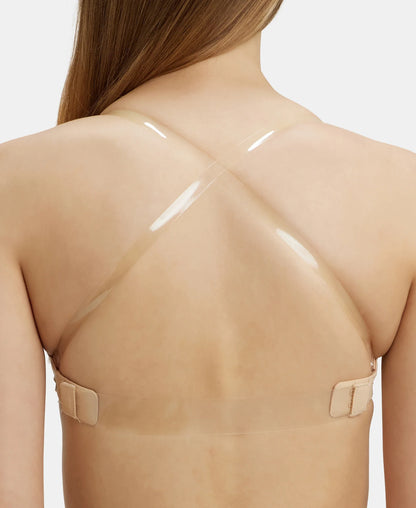 Wired Padded Soft Touch Microfiber Elastane Stretch Medium Coverage Multiway Backless Bra - Light Skin