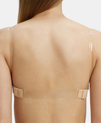 Wired Padded Soft Touch Microfiber Elastane Stretch Medium Coverage Multiway Backless Bra - Light Skin