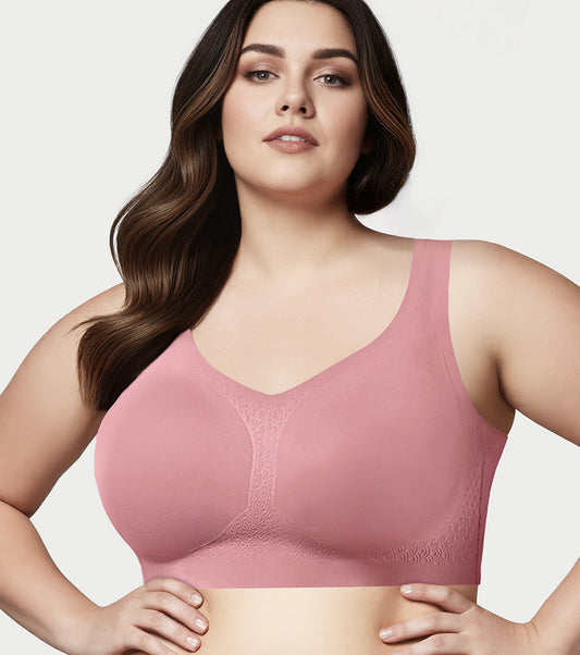 Enamor Innovations Invisi Minimizer, Ultra Smooth, Bonded, Mframe, Women's T-Shirt Bra - Seamless, No-Pinch, No-dig, Padded, Wirefree, Full Coverage- IO03(Available in Plus Sizes) (Nostalgia Rose)