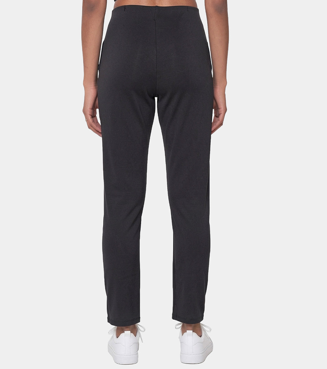 Enamor Straight Pant, Straight Fit - A408 (Jet Black)