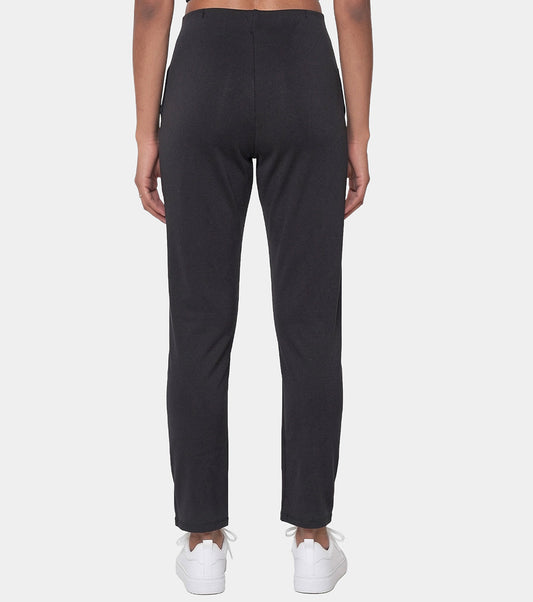 Enamor Straight Pant, Straight Fit - A408 (Jet Black)