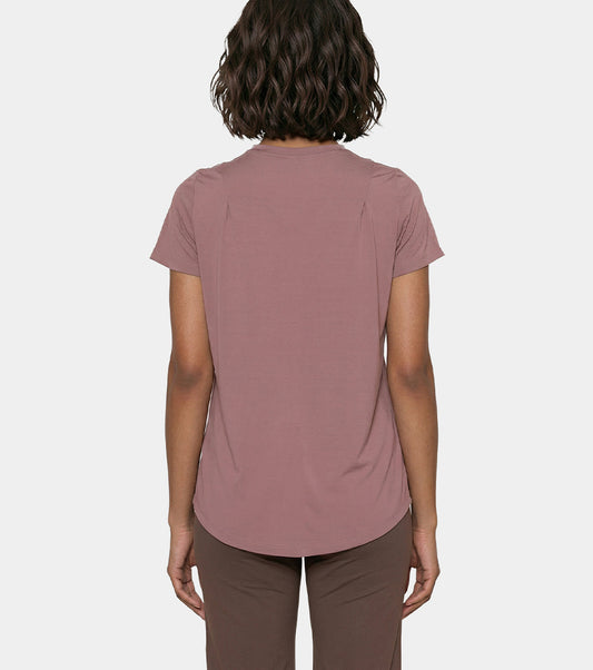 Enamor Relaxed Tee, Relaxed Fit, Round Neckline - A316 (Twilight Mauve)
