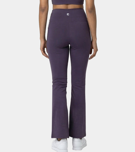 Enamor Yoga Flare Pants, High Rise, Flare Leg - A409 (Purple Velvet)