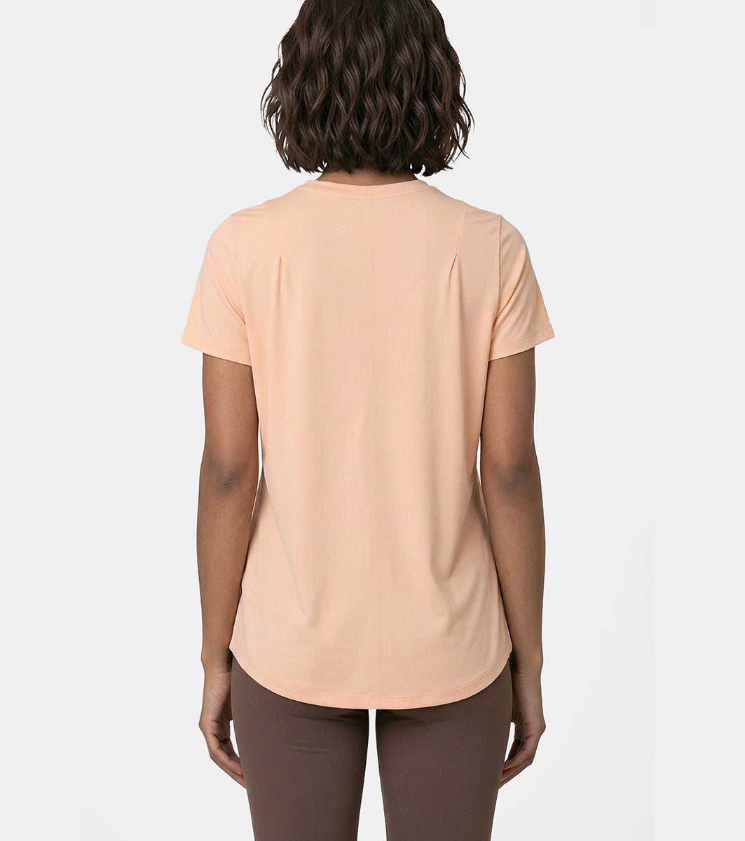 Enamor Relaxed Tee, Relaxed Fit, Round Neckline - A316 (Coral Sands)