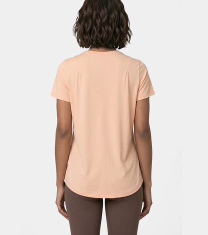Enamor Relaxed Tee, Relaxed Fit, Round Neckline - A316 (Coral Sands)