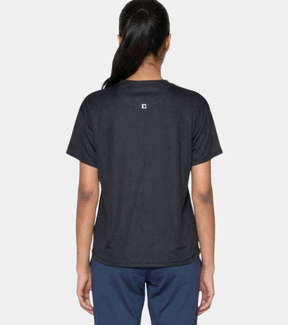 Enamor Active Graphic Tee – breathable, sweat-wicking all-day comfort - A321 (Black/Gentle Grace Graphic)