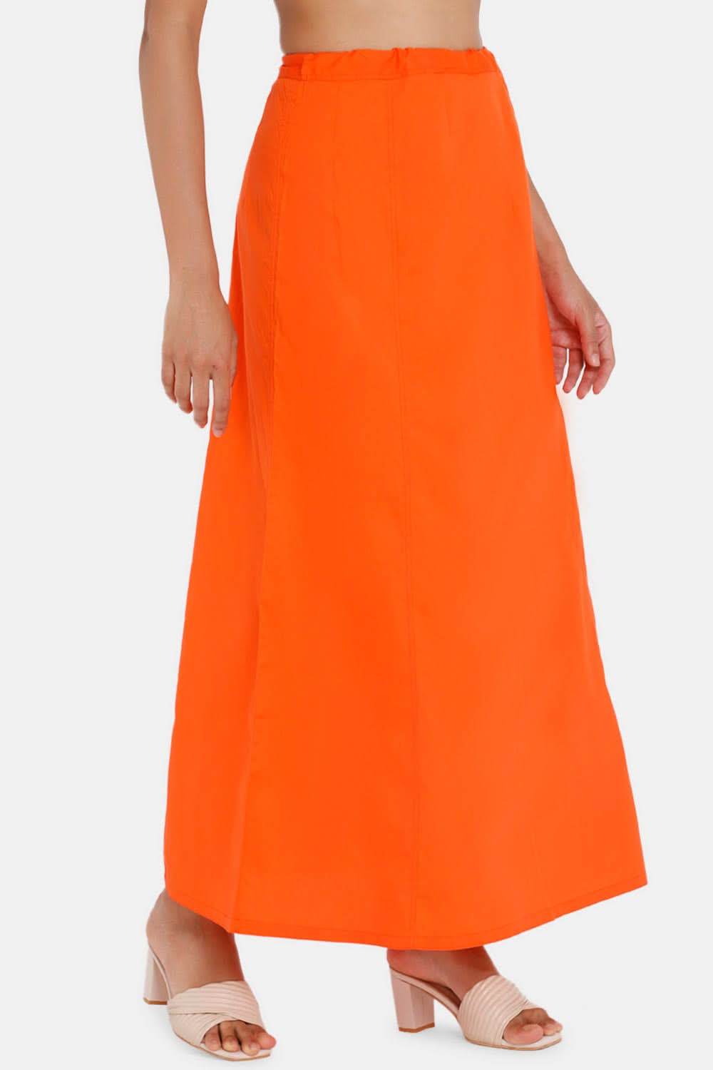 Premium 100% Cotton Saree Inskirt in Popular Colors | Naidu 6-Part Saree Hall Petticoat HC36