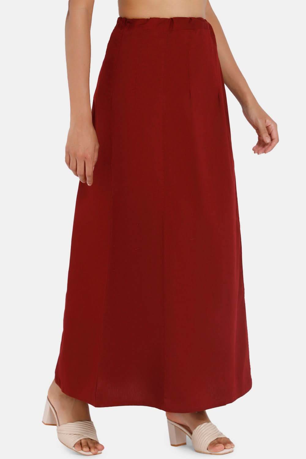 Premium 100% Cotton Saree Inskirt in Popular Colors | Naidu 6-Part Saree Hall Petticoat HC36