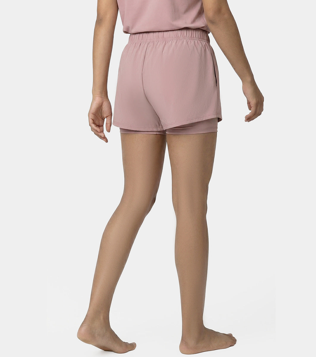Enamor Duo Shorts, Regular Fit, Inner Cycling Shorts - A706 (Twilight Mauve)