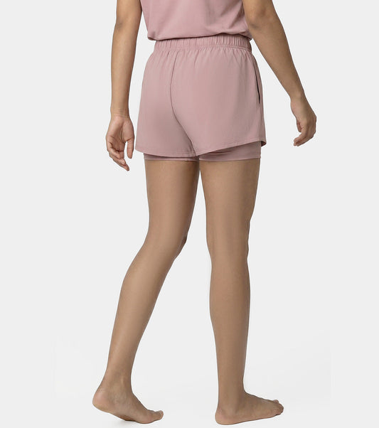 Enamor Duo Shorts, Regular Fit, Inner Cycling Shorts - A706 (Twilight Mauve)