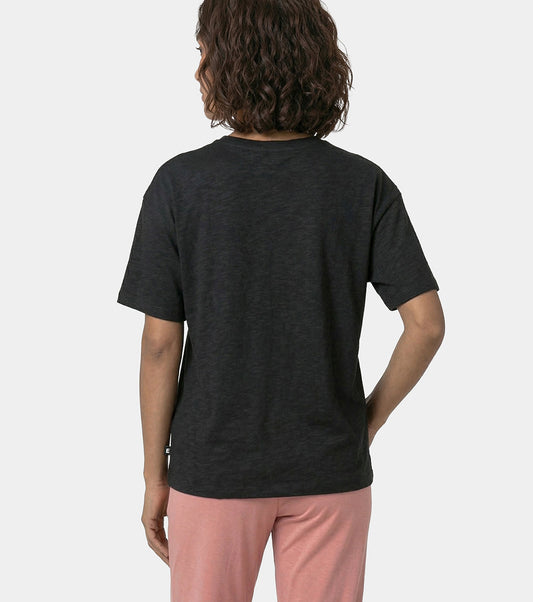 Enamor Oversized Drop Shoulder T-Shirt, 100% Cotton Slub, Oversized Fit - E312 (Jet Black)