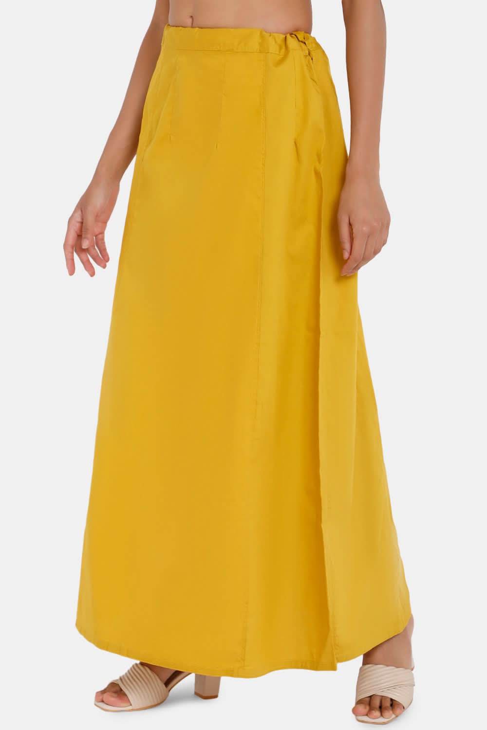 Premium 100% Cotton Saree Inskirt in Popular Colors | Naidu 7-Part Saree Hall Petticoat HC40