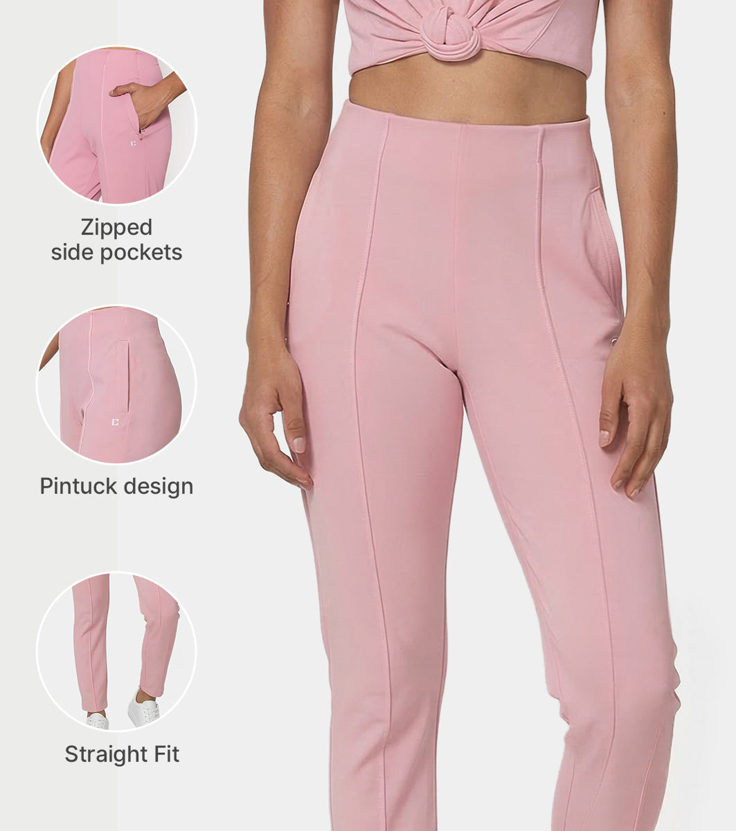 Enamor Straight Pant, Straight Fit - A408 (Lilas)