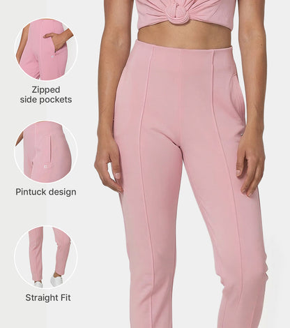 Enamor Straight Pant, Straight Fit - A408 (Lilas)