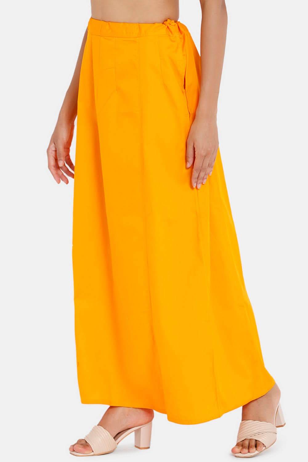 Premium 100% Cotton Saree Inskirt in Popular Colors | Naidu 6-Part Saree Hall Petticoat HC36