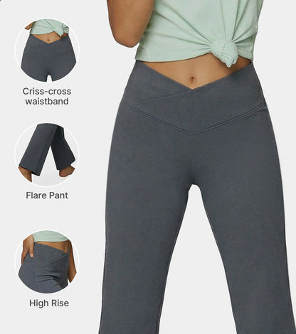 Enamor Yoga Flare Pants, High Rise, Flare Leg - A409 (Turbulence)