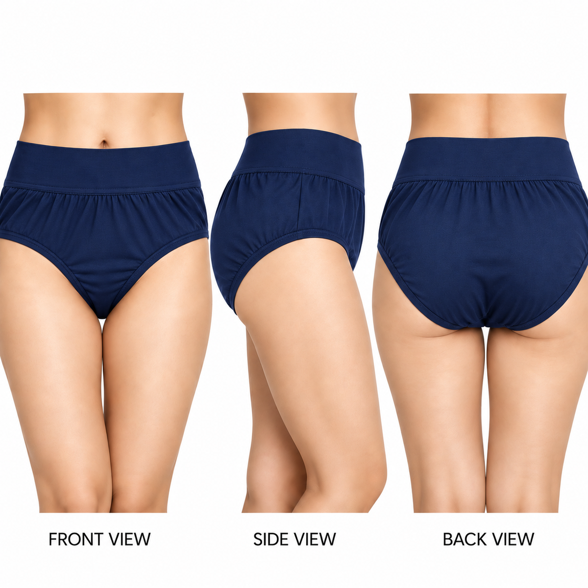 MYBODY Women’s Cotton Hipster Panties |Soft Breathable Underwear for Women, Wide Elastic Waistband|Comfortable Ladies Innerwear|Daily Wear Briefs, Multicolor
