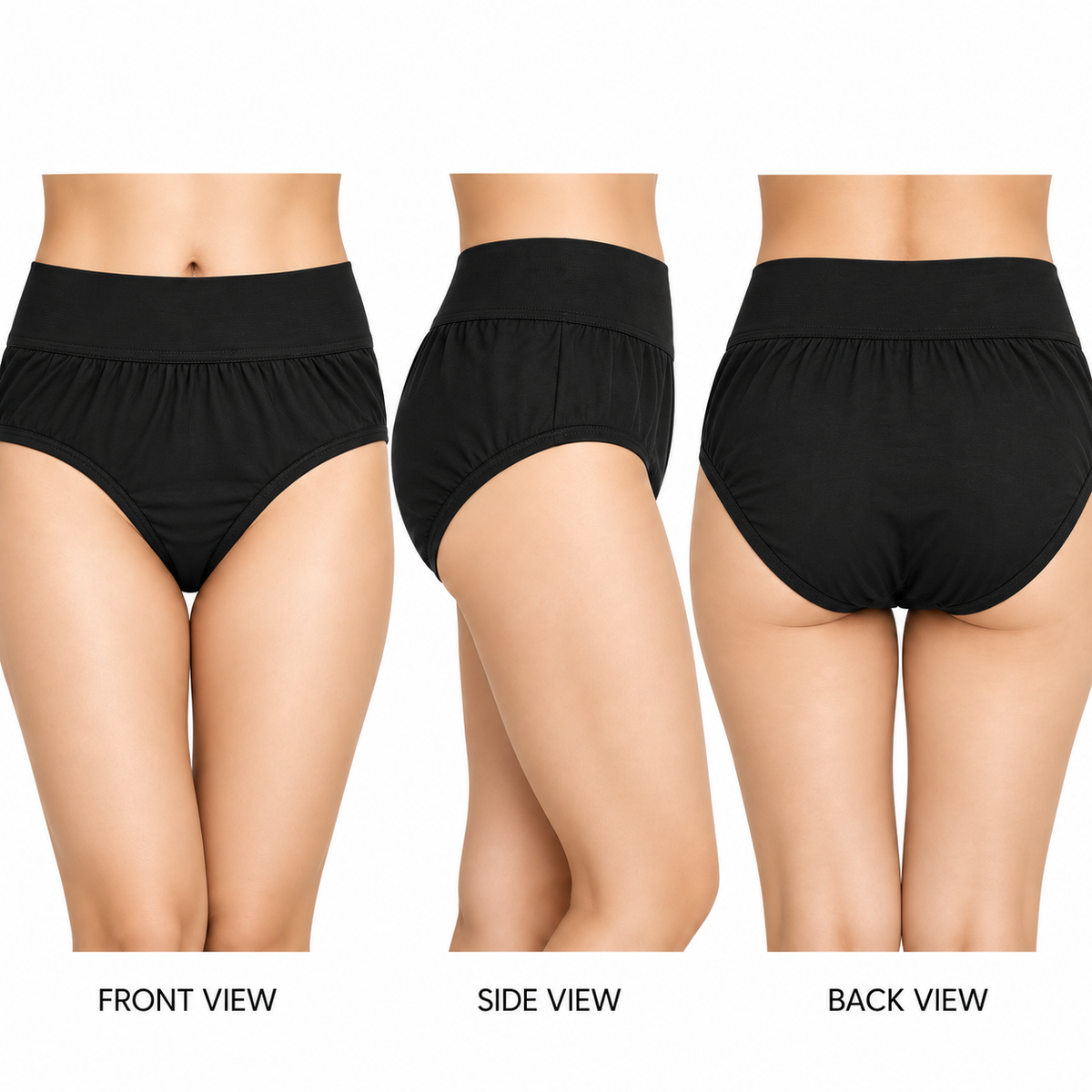 MYBODY Women’s Cotton Hipster Panties |Soft Breathable Underwear for Women, Wide Elastic Waistband|Comfortable Ladies Innerwear|Daily Wear Briefs, Multicolor