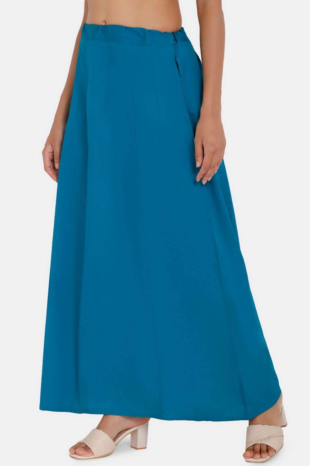 Premium 100% Cotton Saree Inskirt in Popular Colors | Naidu 6-Part Saree Hall Petticoat HC36