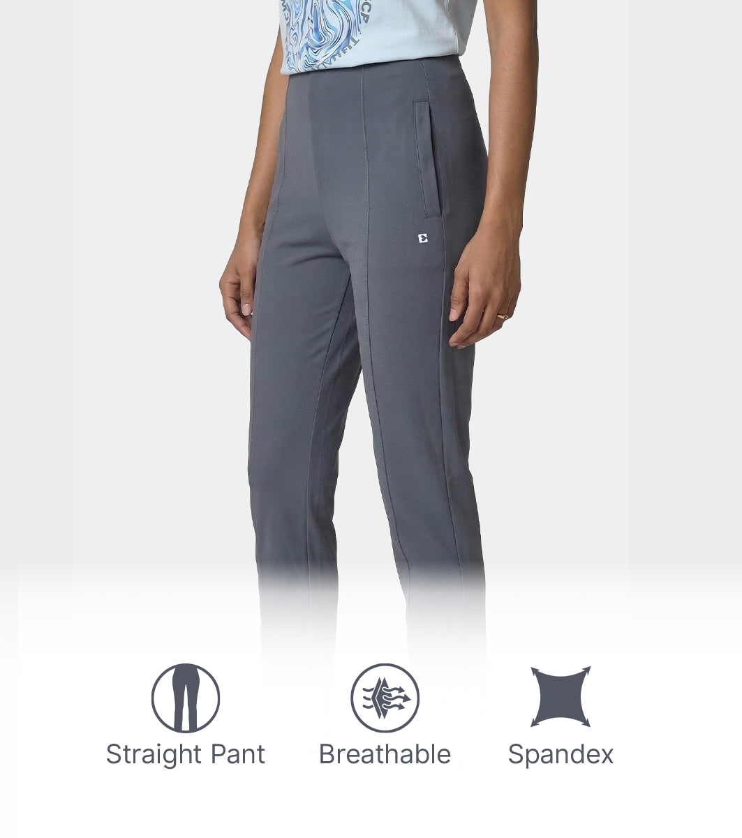 Enamor Straight Pant, Straight Fit - A408 (Turbulence)