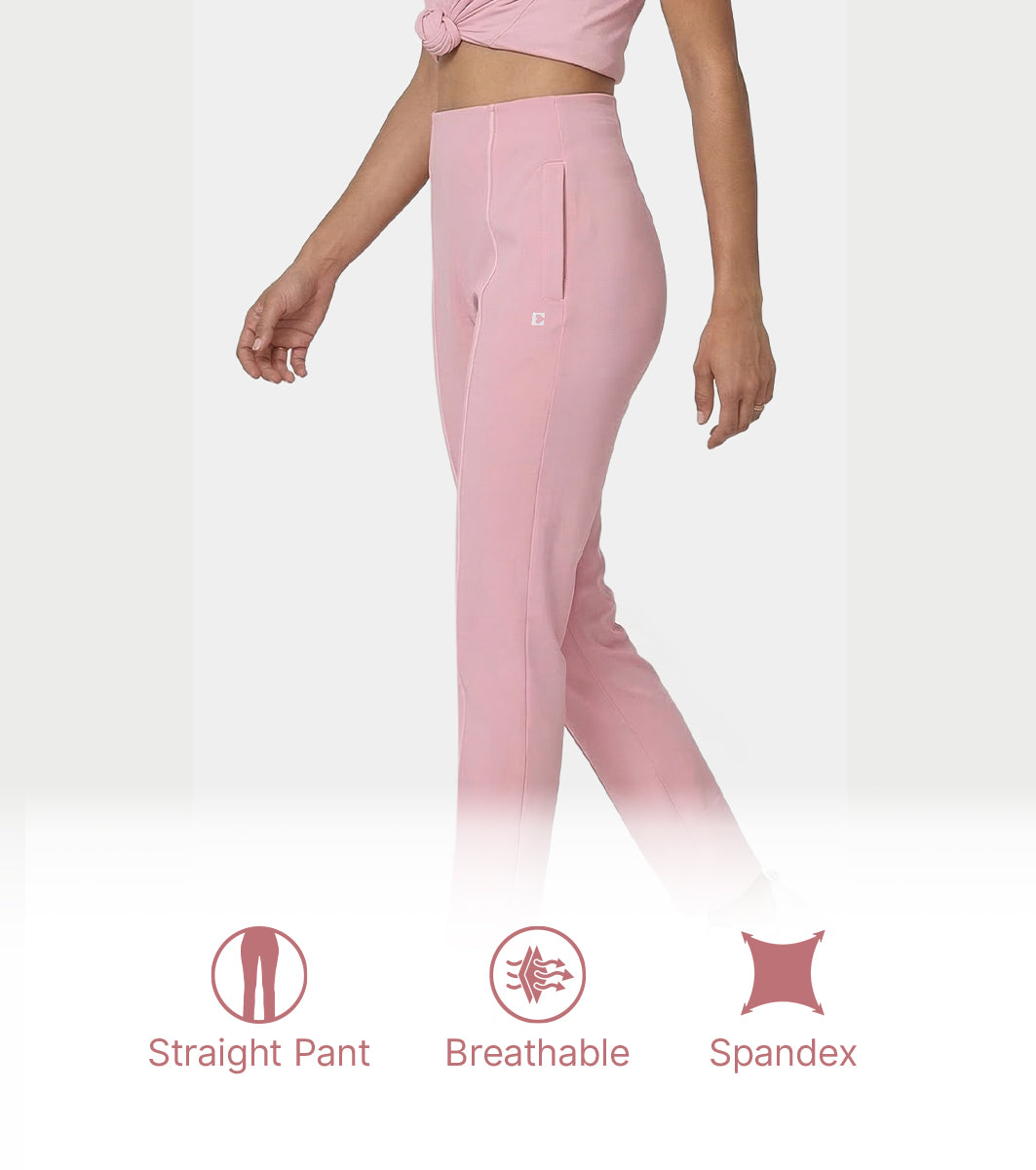 Enamor Straight Pant, Straight Fit - A408 (Lilas)