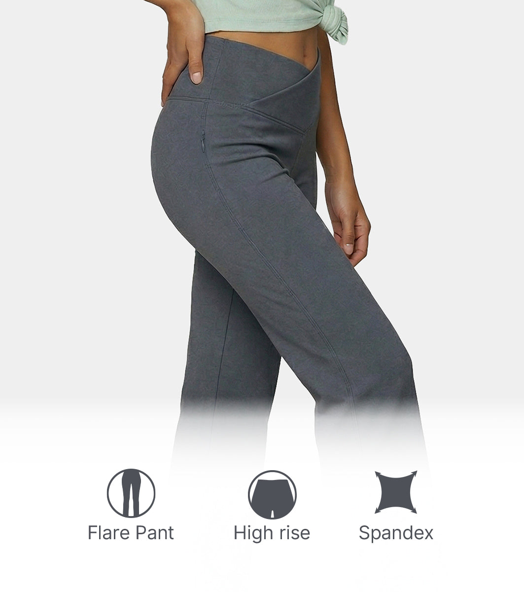 Enamor Yoga Flare Pants, High Rise, Flare Leg - A409 (Turbulence)