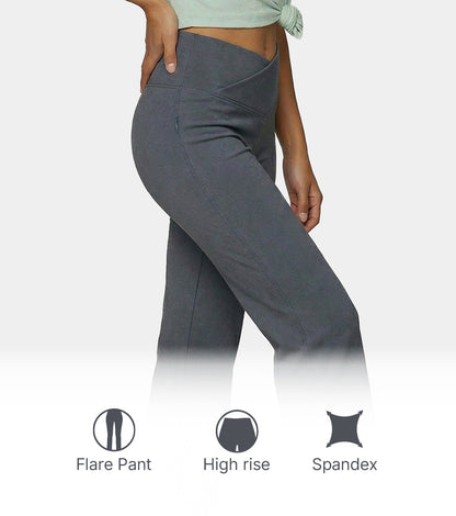 Enamor Yoga Flare Pants, High Rise, Flare Leg - A409 (Turbulence)