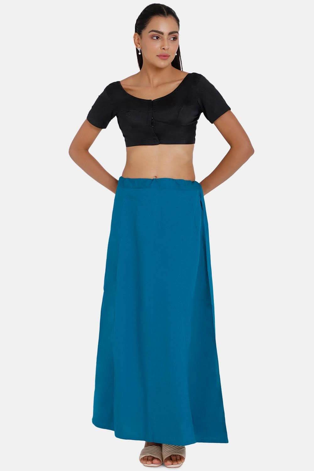 Premium 100% Cotton Saree Inskirt in Popular Colors | Naidu 6-Part Saree Hall Petticoat HC36