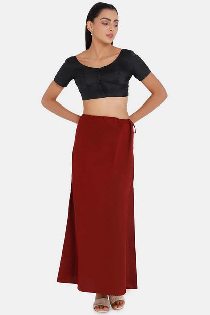Premium 100% Cotton Saree Inskirt in Popular Colors | Naidu 6-Part Saree Hall Petticoat HC36