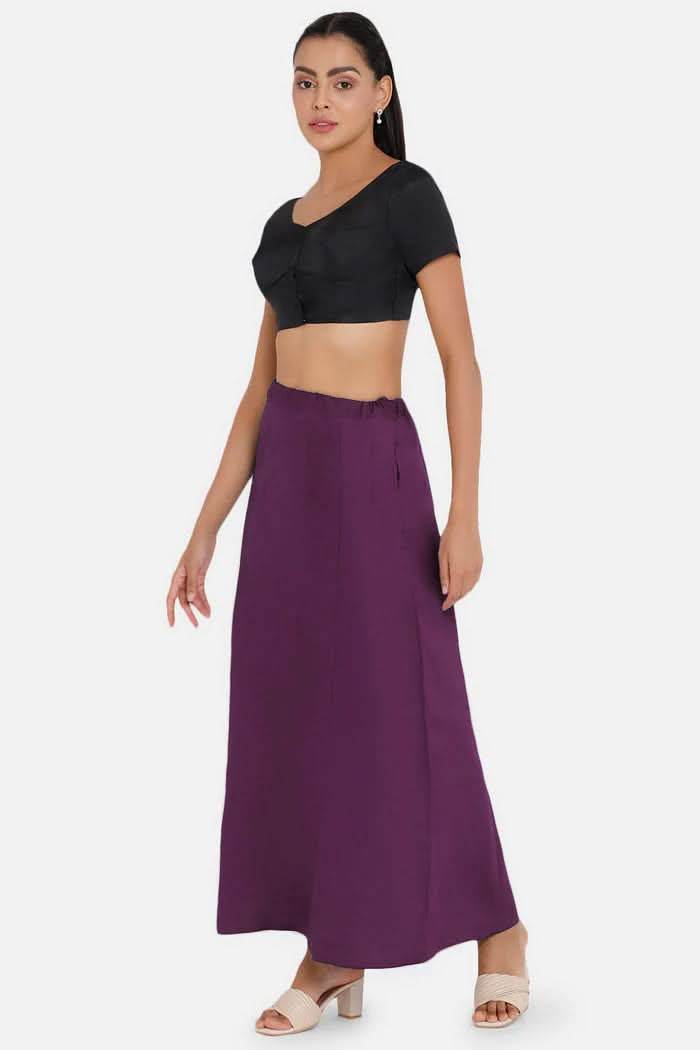 Premium 100% Cotton Saree Inskirt in Popular Colors | Naidu 7-Part Saree Hall Petticoat HC40