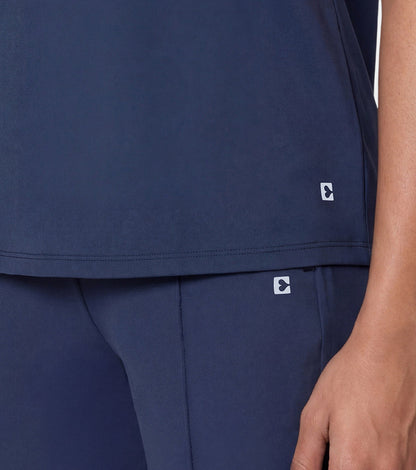 Enamor Relaxed Tee, Relaxed Fit, Round Neckline - A316 (Navy)