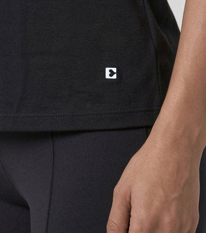 Enamor Relaxed Tee, Relaxed Fit, Round Neckline - A316 (Jet Black)
