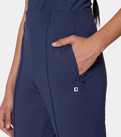 Enamor Straight Pant, Straight Fit - A408 (Navy)