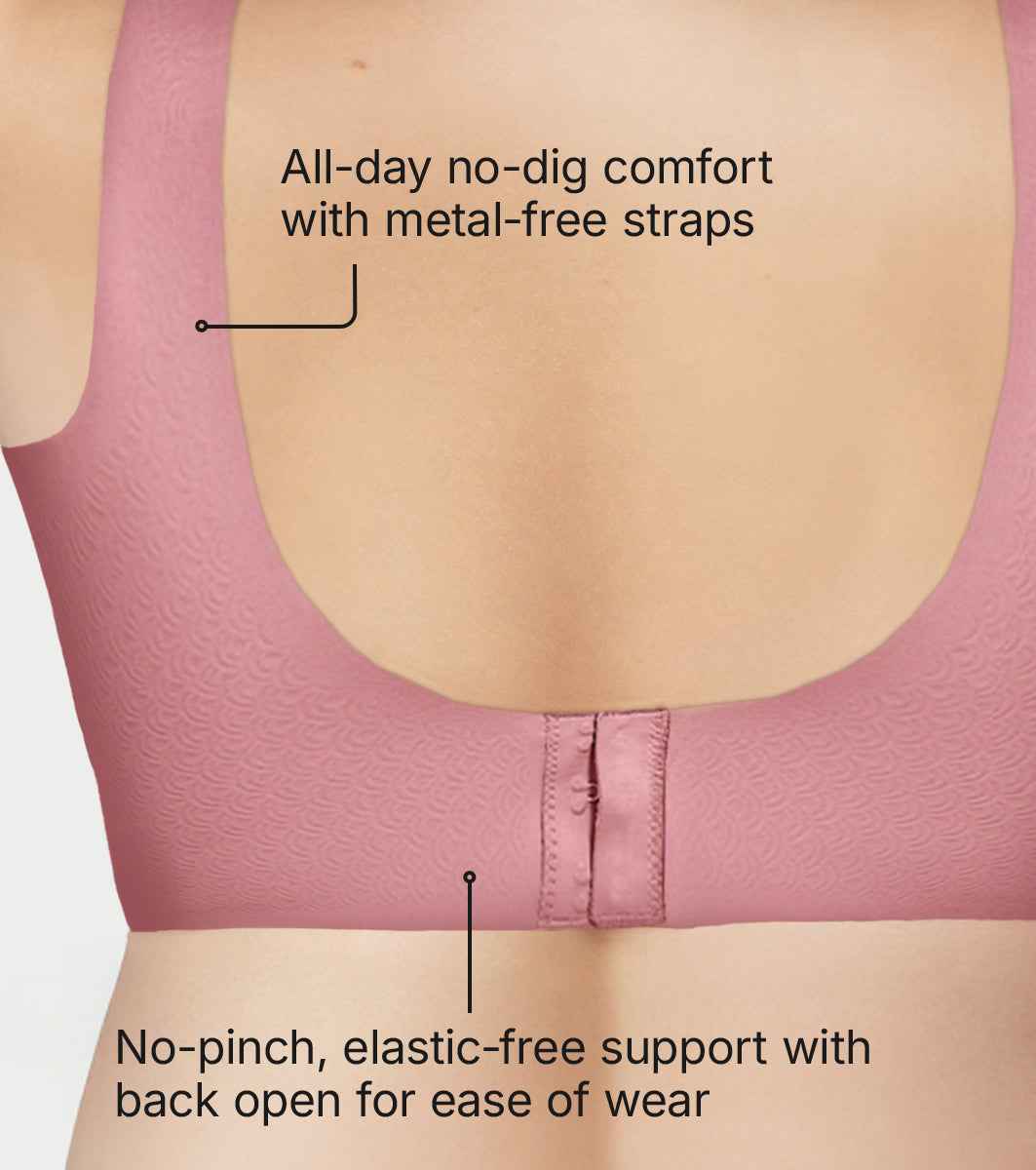 Enamor Innovations Invisi Minimizer, Ultra Smooth, Bonded, Mframe, Women's T-Shirt Bra - Seamless, No-Pinch, No-dig, Padded, Wirefree, Full Coverage- IO03(Available in Plus Sizes) (Nostalgia Rose)
