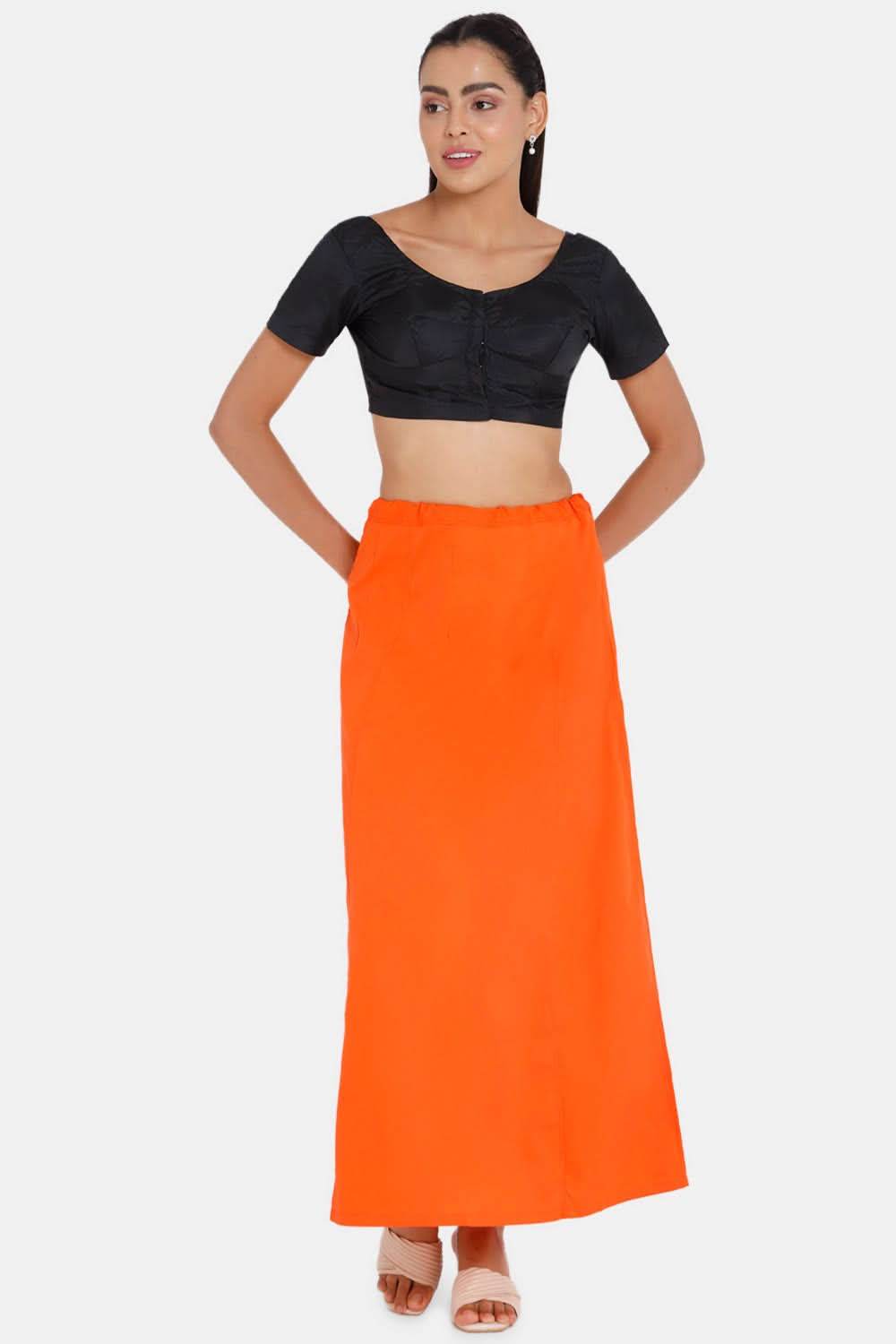 Premium 100% Cotton Saree Inskirt in Popular Colors | Naidu 7-Part Saree Hall Petticoat HC40 | Other Shades