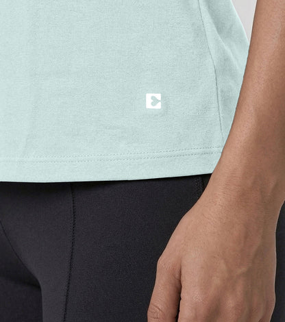 Enamor Relaxed Tee, Relaxed Fit, Round Neckline - A316 (Dusty Aqua)