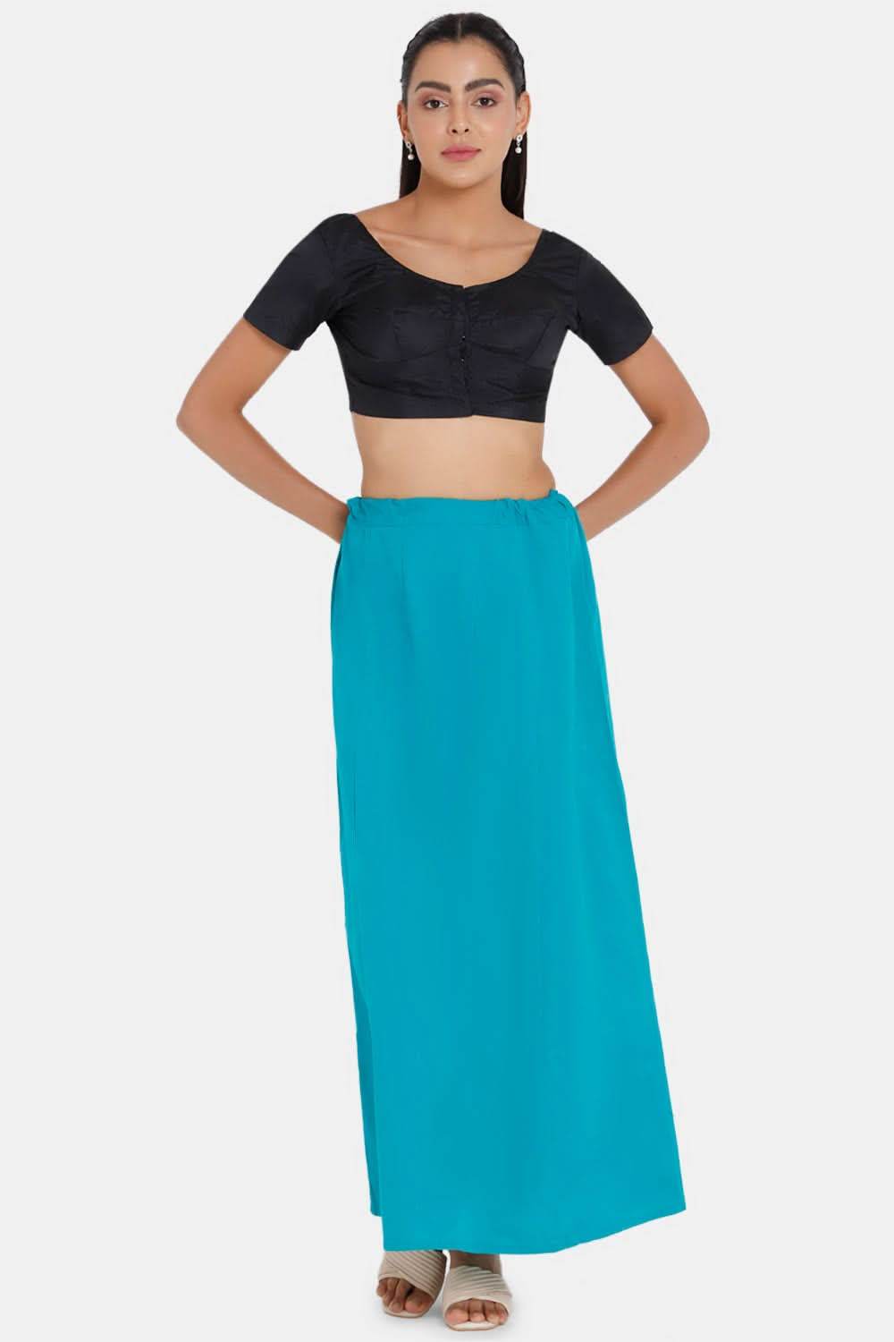 Premium 100% Cotton Saree Inskirt in Popular Colors | Naidu 7-Part Saree Hall Petticoat HC40
