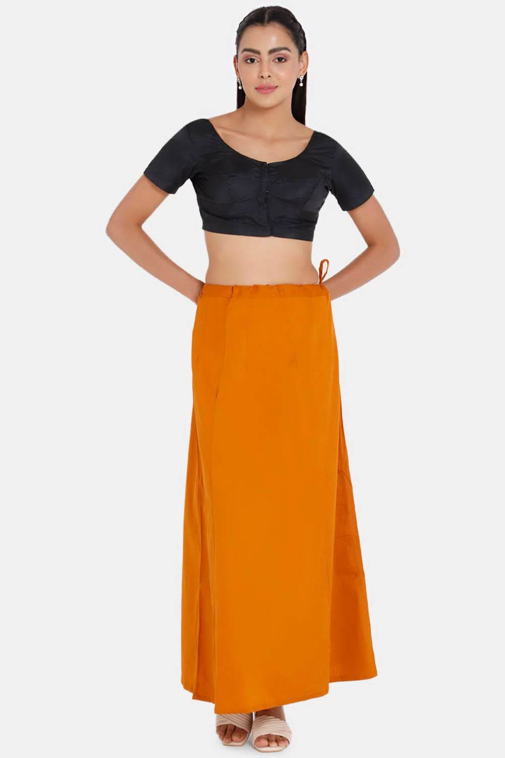 Premium 100% Cotton Saree Inskirt in Popular Colors | Naidu 7-Part Saree Hall Petticoat HC40