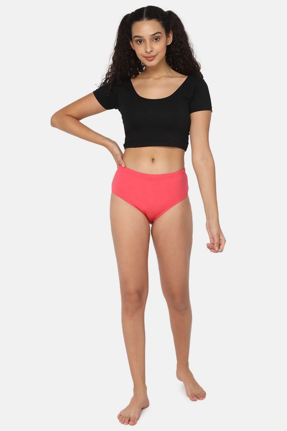 Intimacy Assorted Classic Dark Plain Cotton Panty – Inner Elastic – Pack of 3