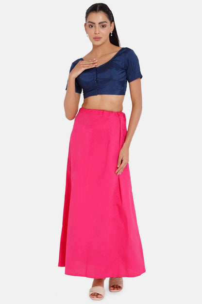 Premium 100% Cotton Saree Inskirt in Popular Colors | Naidu 7-Part Saree Hall Petticoat HC40