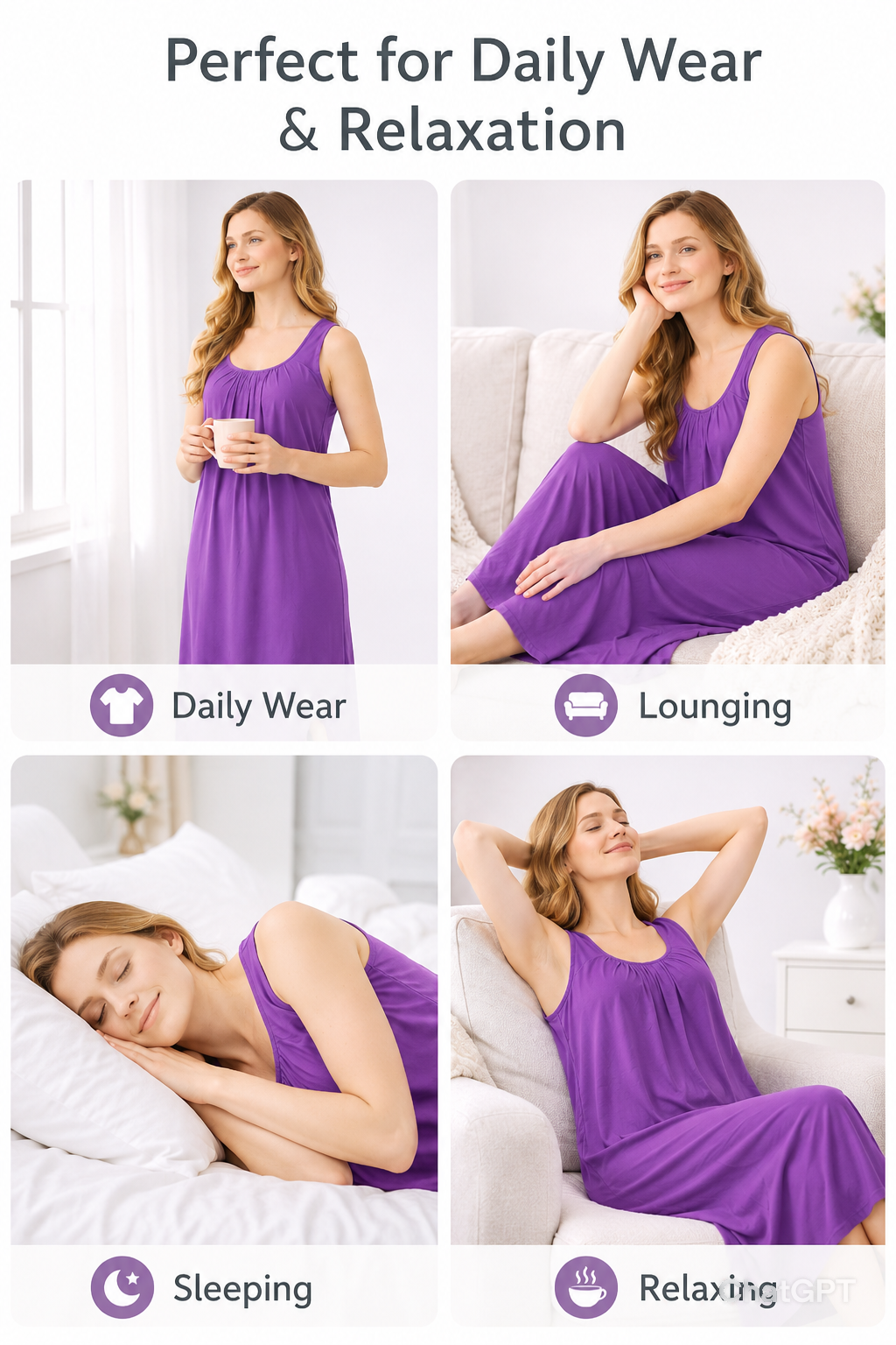 MYBODY Skin-Friendly & Breathable Long Slips