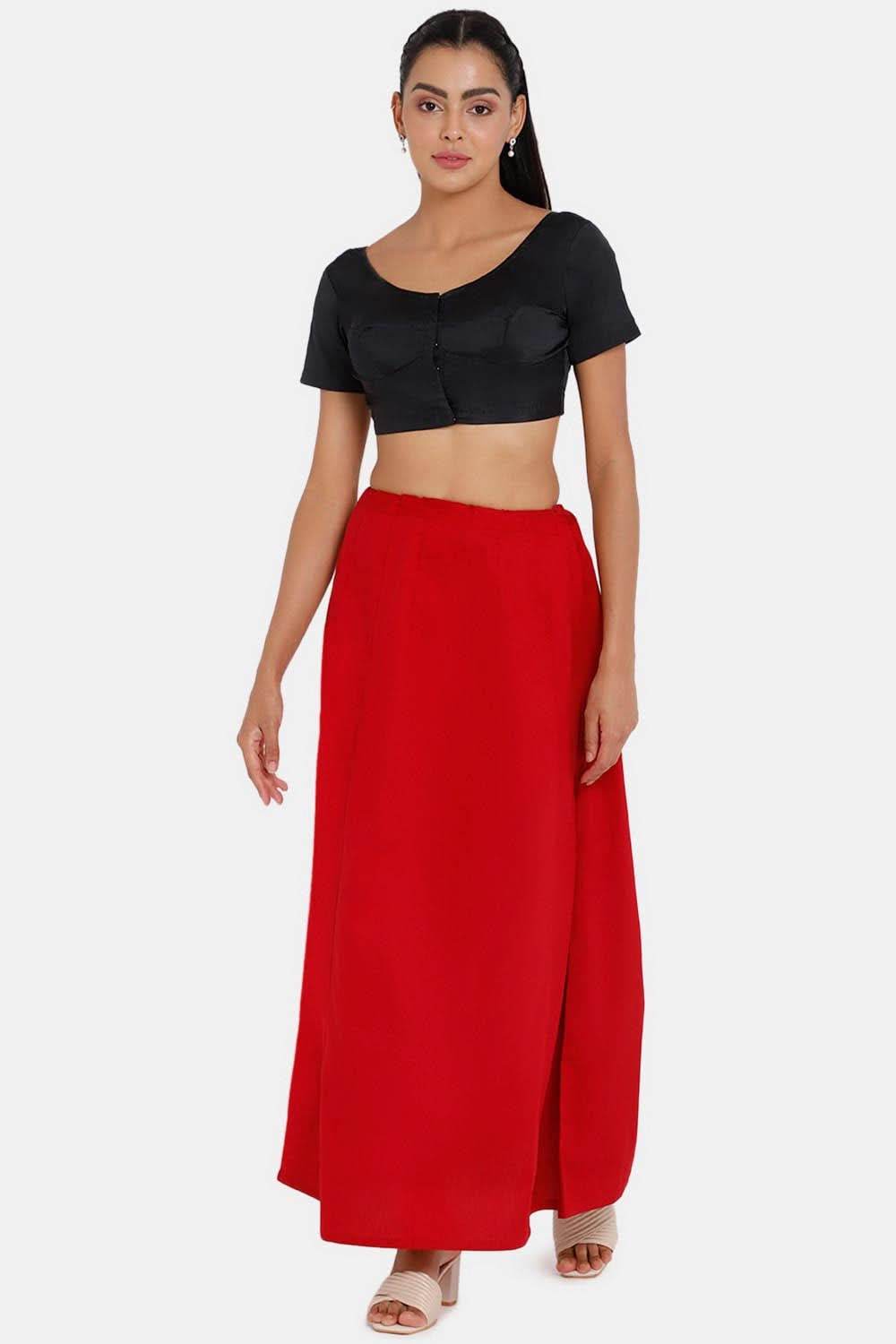Premium 100% Cotton Saree Inskirt in Popular Colors | Naidu 6-Part Saree Hall Petticoat HC36