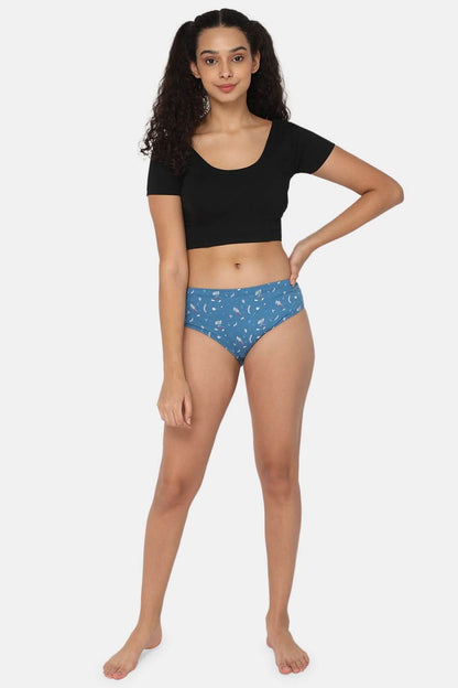 Intimacy Assorted Classic Dark Printed Cotton Panty – Inner Elastic – Pack of 3