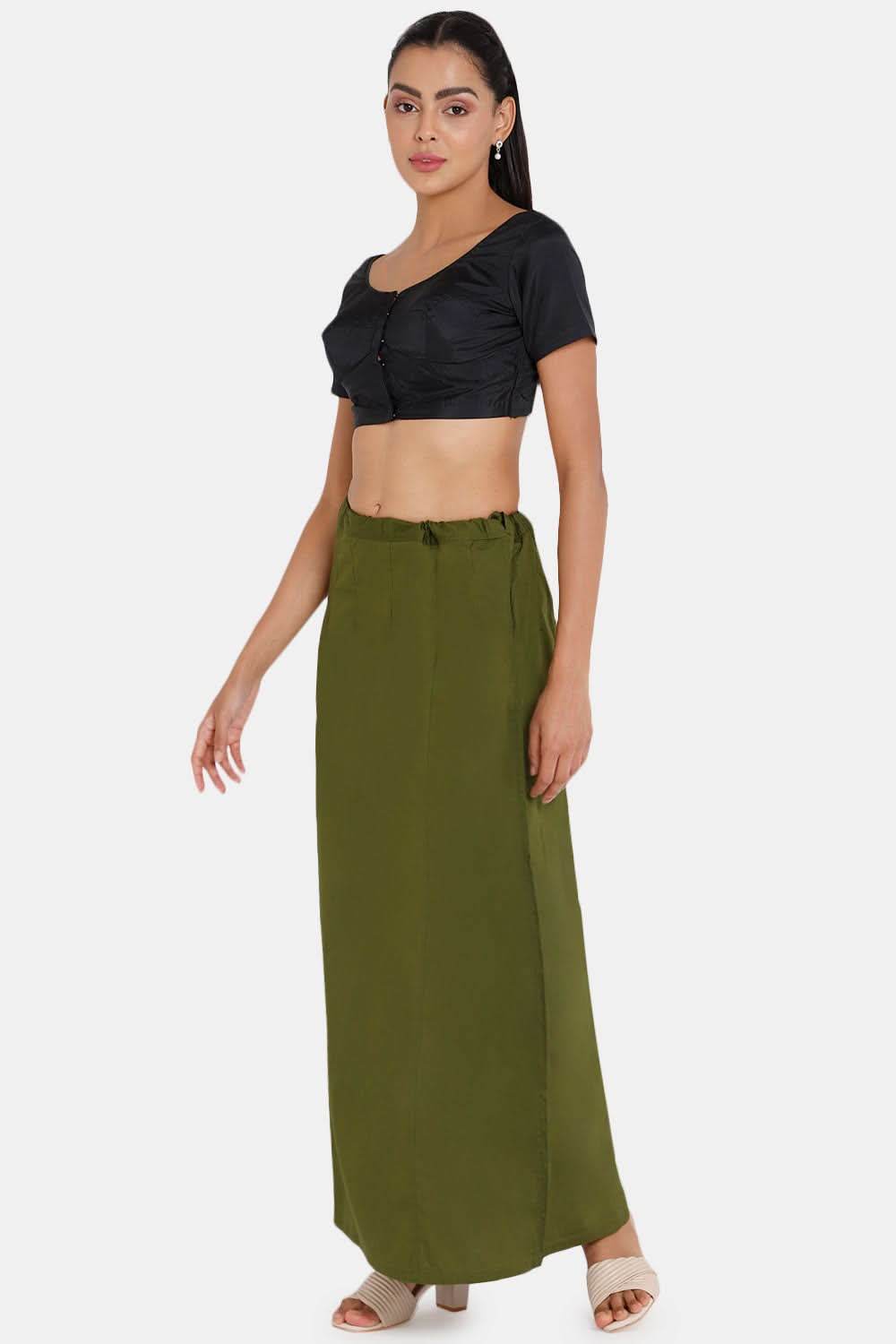 Premium 100% Cotton Saree Inskirt in Popular Colors | Naidu 7-Part Saree Hall Petticoat HC40
