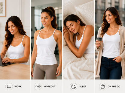 Rose Women’s Cotton Thin Strap Camisole | Soft Breathable Sleeveless Innerwear Tank Top | Stretchable Short Length Cami for Daily Wear