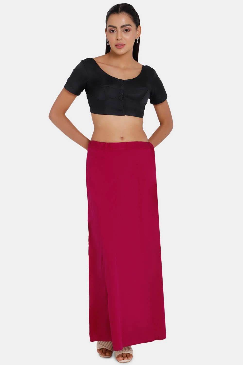 Premium 100% Cotton Saree Inskirt in Popular Colors | Naidu 6-Part Saree Hall Petticoat HC36