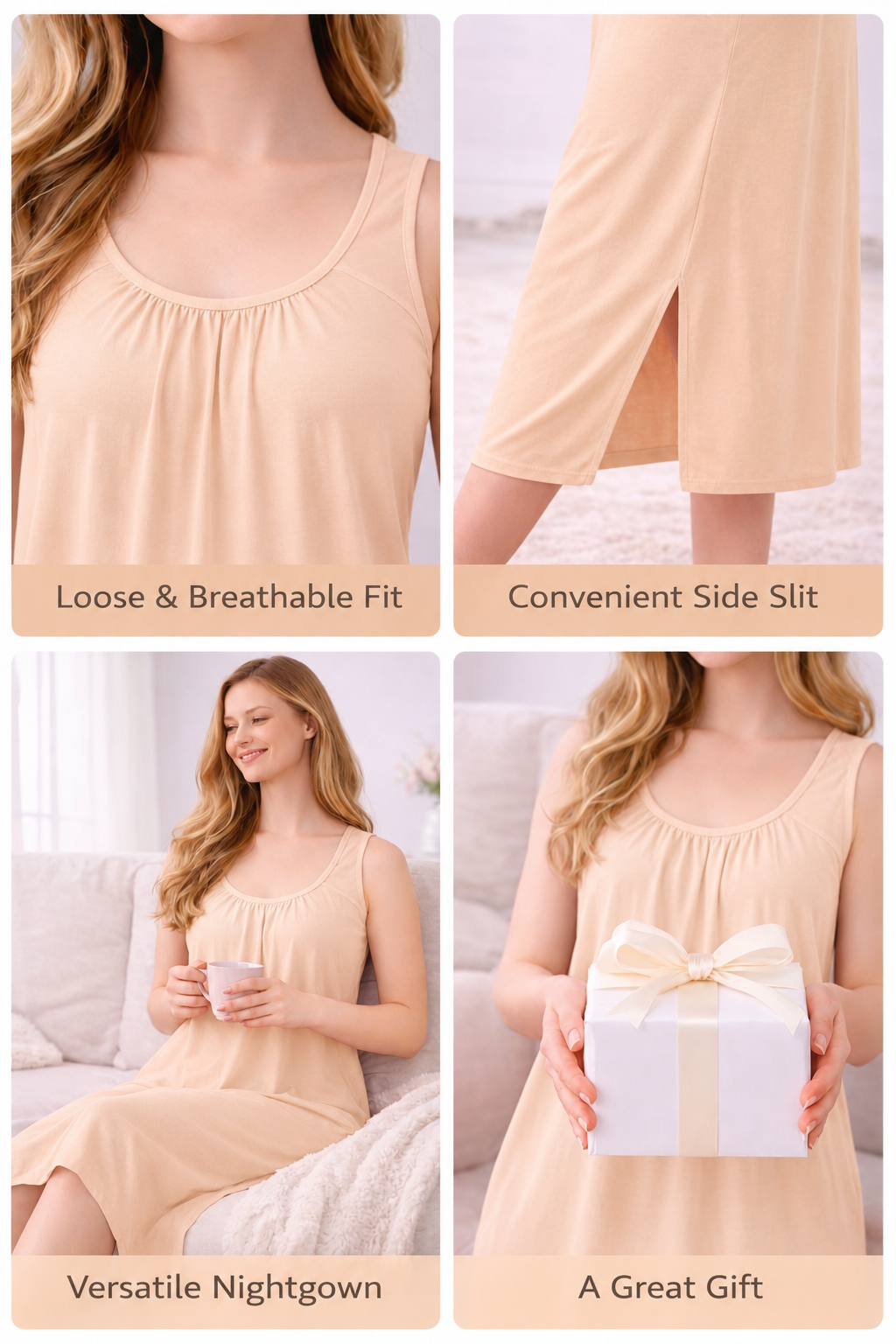 MYBODY Skin-Friendly & Breathable Long Slips