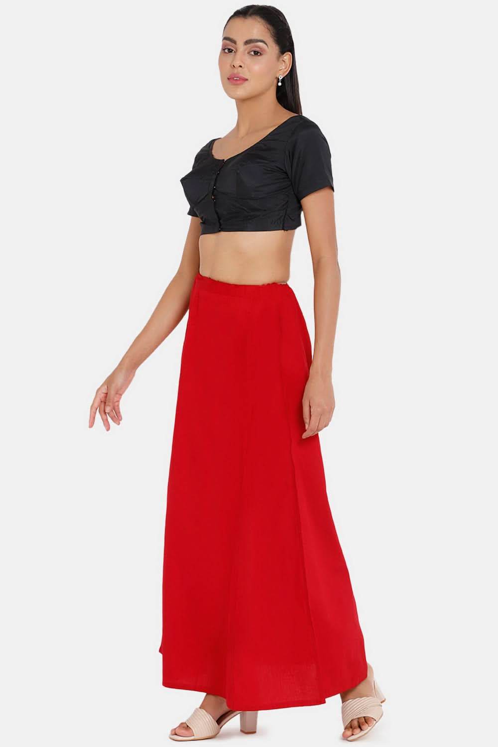 Premium 100% Cotton Saree Inskirt in Popular Colors | Naidu 7-Part Saree Hall Petticoat HC40