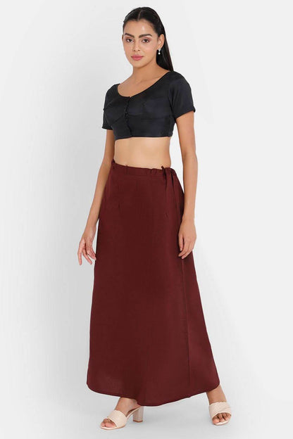 Premium 100% Cotton Saree Inskirt in Popular Colors | Naidu 6-Part Saree Hall Petticoat HC36